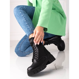 Trabalhadores femininos Shelovet em uma sola grossa preto 1