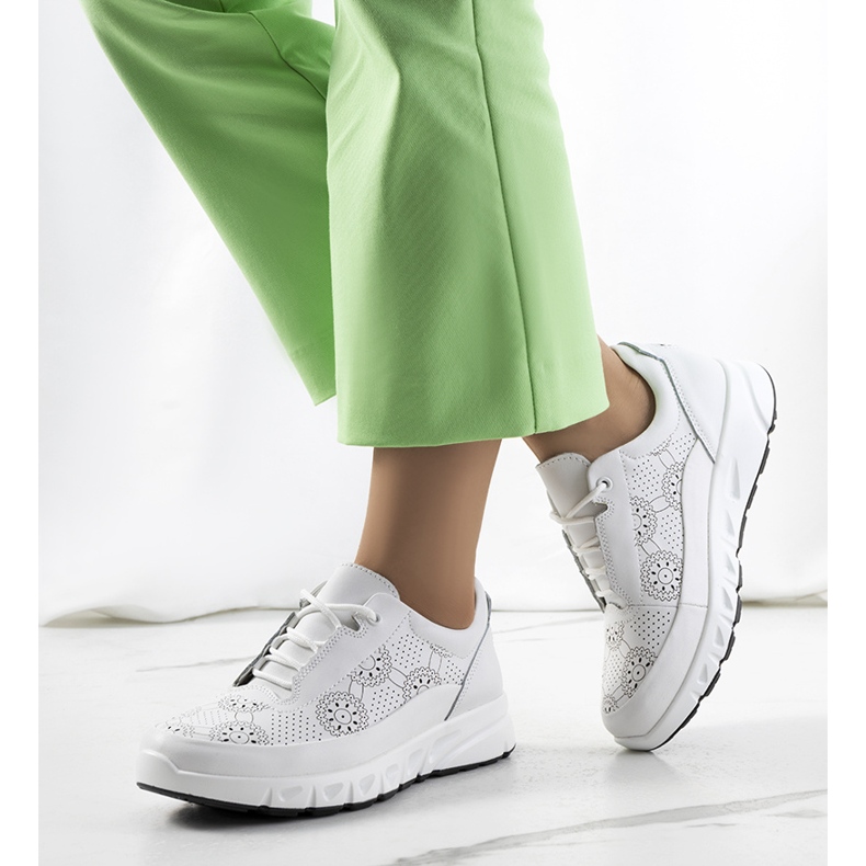 Tênis de couro branco Kaypa 1