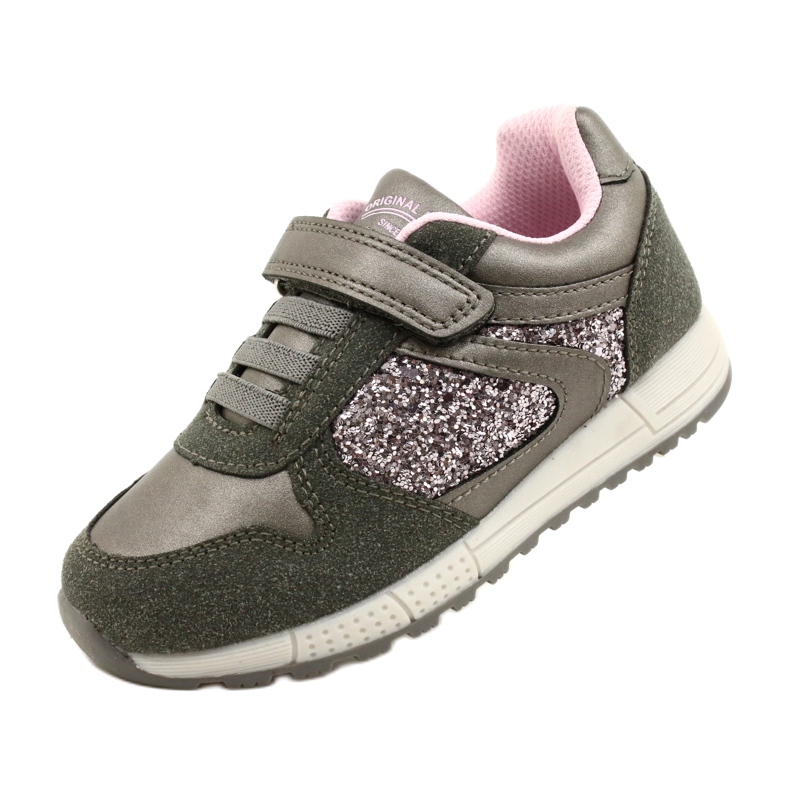 American Club ES40 Grey-Silver Sapatos esportivos infantis cinza 4