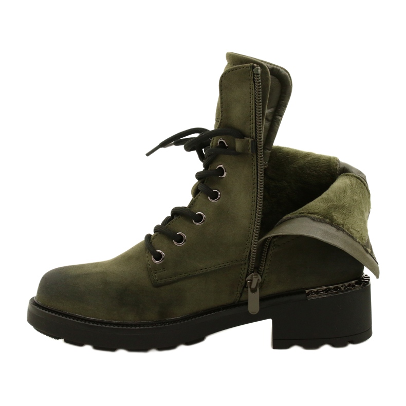 Evento Botas altas com zíper verde 21BT35-4226 4