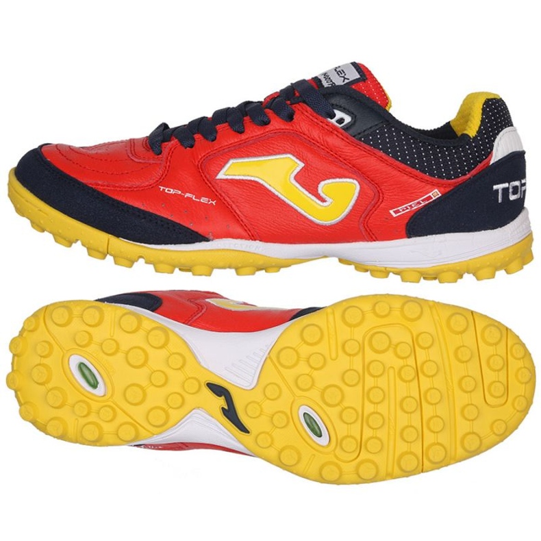 Chuteiras Joma Top Flex 2106 Tf TOPW2106TF preto laranjas e vermelhos 1