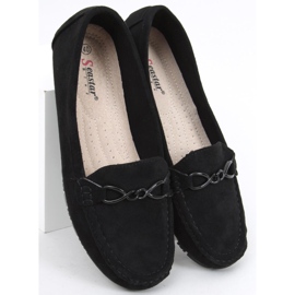 PA1 Mocassins femininos Saga Black preto 2