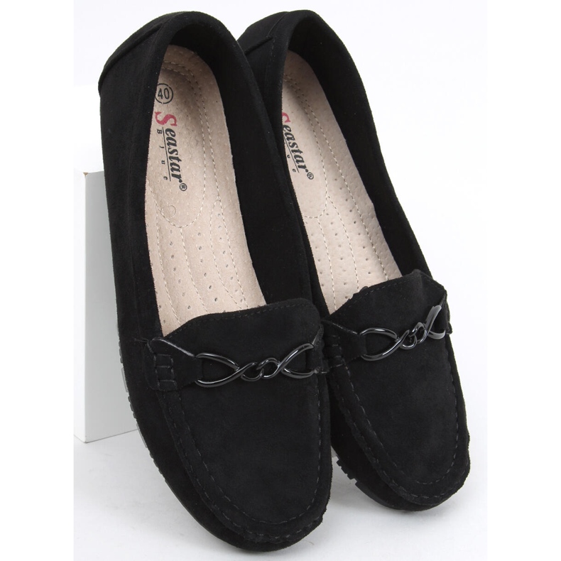 PA1 Mocassins femininos Saga Black preto 2