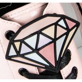 Betler Tênis lacado diamante rosa 1