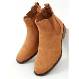Bota Chelsea de camurça Burbo Camel castanho 1