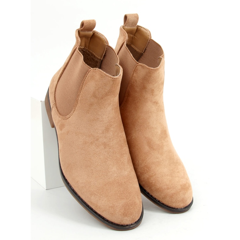 Botas Chelsea de camurça Burbo Khaki bege 1