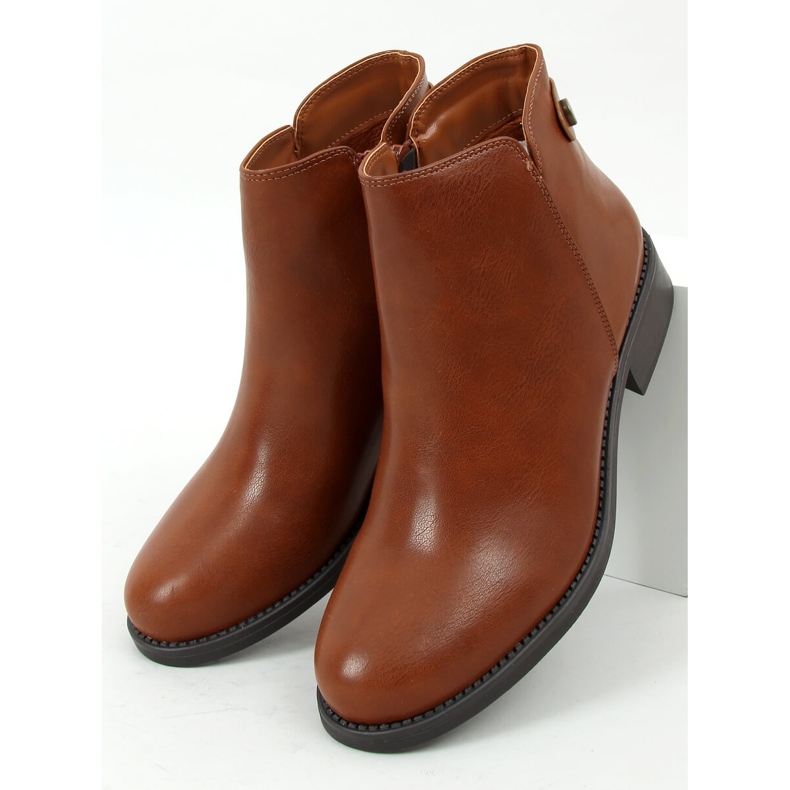 Botas Chelsea de mulher Barbarella Camel castanho 1 Botas Chelsea de mulher Barbarella Camel castanho 1