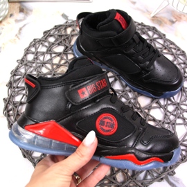 Sapatos esportivos de inverno para meninos pretos Big Star KK374095 1