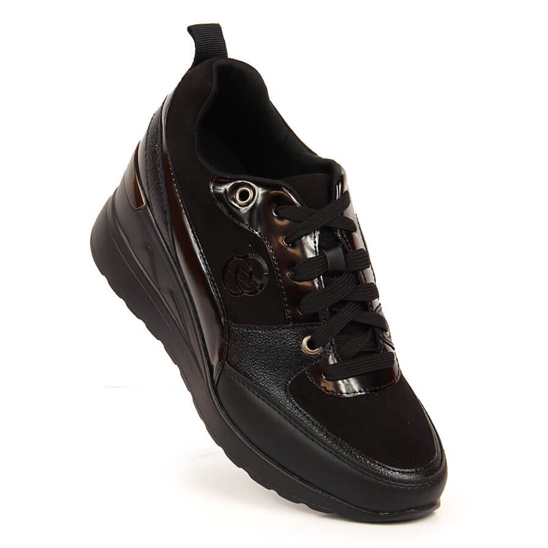 Sapatos de mulher com atacadores eVento preto 2