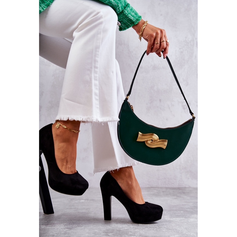 WS1 Sapatos de camurça clássicos nos saltos pretos Soro 1