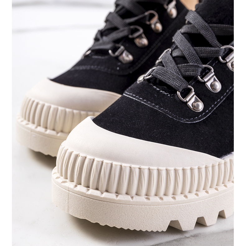 Sapatos femininos negros preto 2