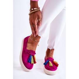PS1 Tênis feminino Slip-On Fuchsia Venira rosa 1