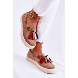 PS1 Tênis feminino Slip-On marrom Venira 2