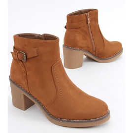 Botas com salto de borracha Retta Camel castanho 1