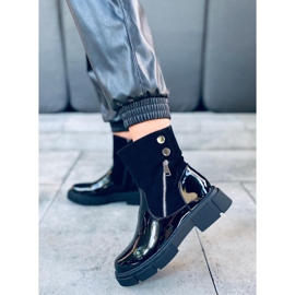 Botas Unni Black lacadas preto 1