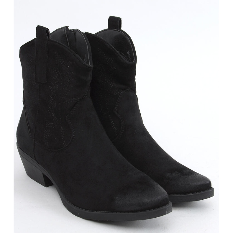 Botas de cowboy femininas Besta Black preto 1