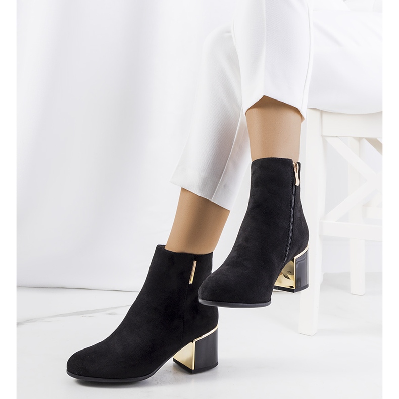 Botas pretas elegantes Montes preto 1