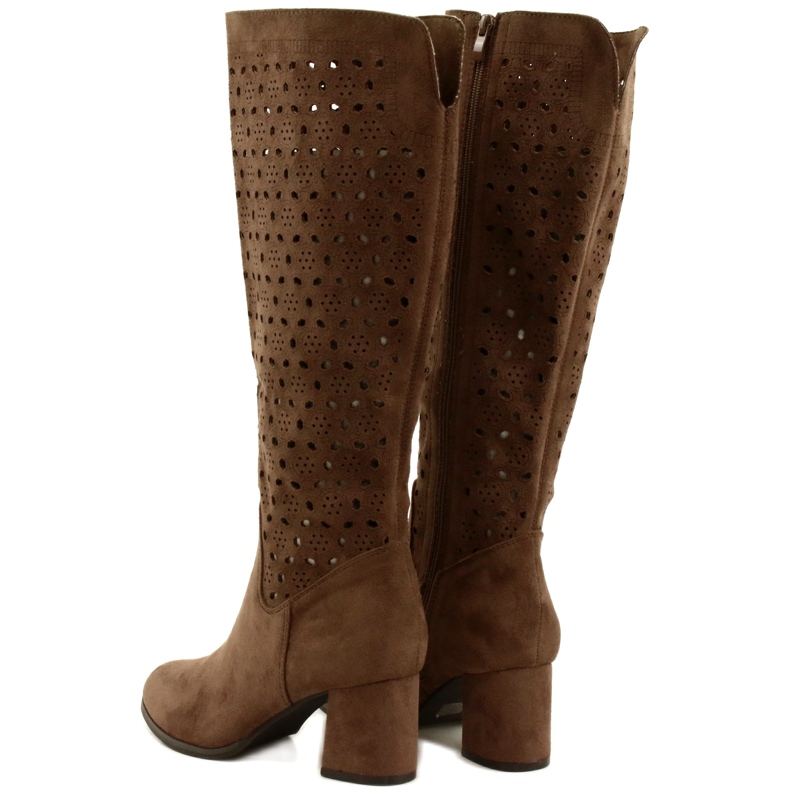 M.Daszyński Botas a céu aberto em um poste marrom SA156-10 castanho 3 M.Daszyński Botas a céu aberto em um poste marrom SA156-10 castanho 3