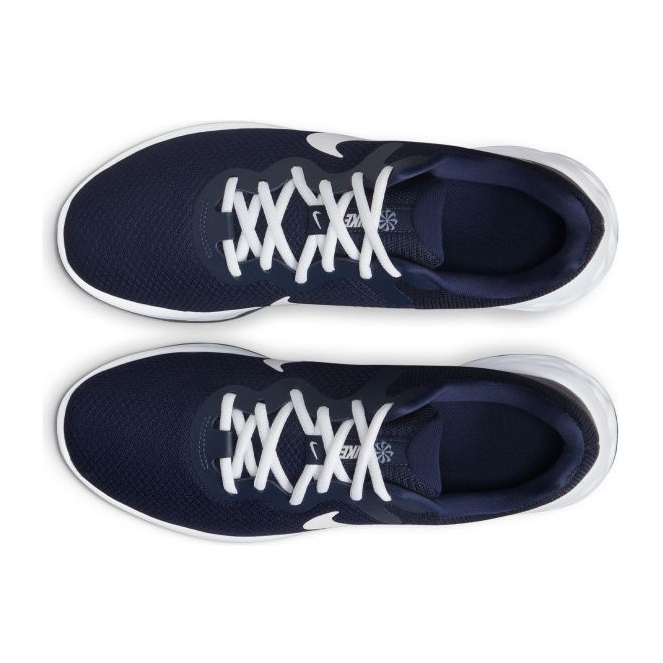 Tênis de corrida Nike Revolution 6 Next Nature M DC3728-401 branco azul marinho 2