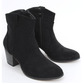 Botas de cowboy de salto alto Seed Black preto 1