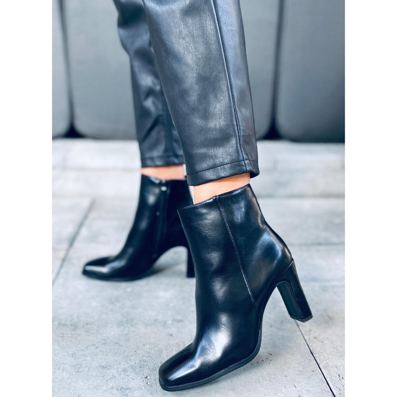 Salto alto Madison Black Pu preto 1