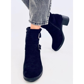 Botas de salto largo Teoo Black preto 1