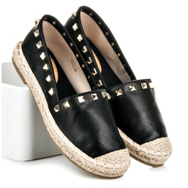 Alpargatas com tachas preto 1