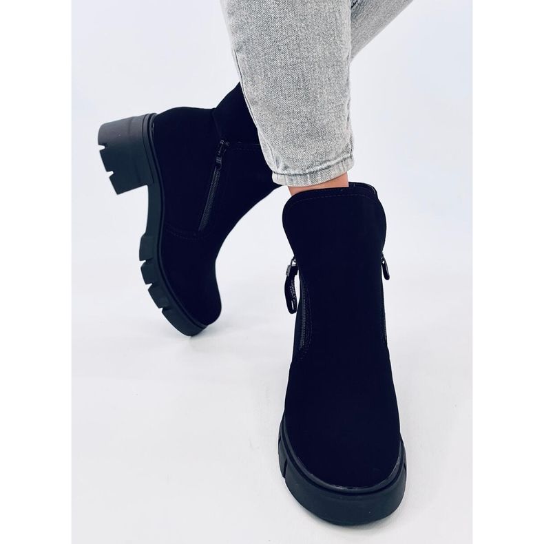 Botas de sola alta Alaska Black preto 1
