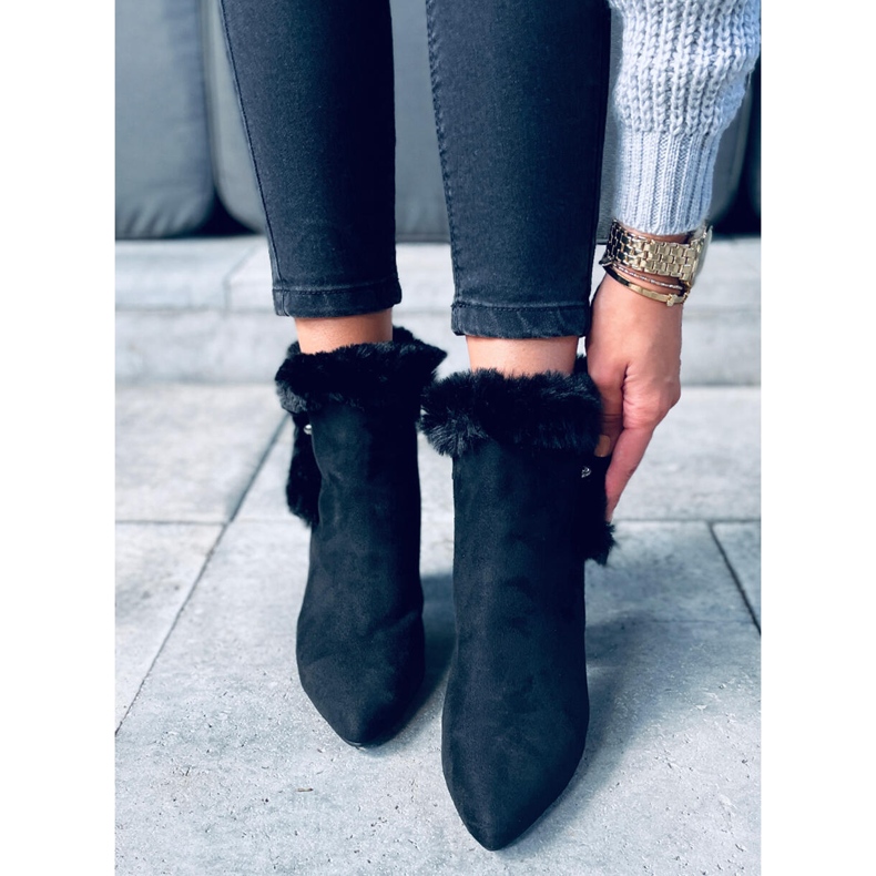 Botas Alison Black de salto alto preto 1