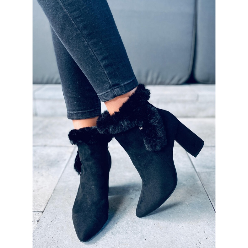 Botas Alison Black de salto alto preto 2