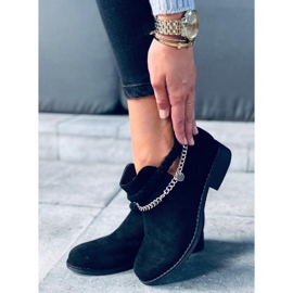 Botas recortadas com corrente Cupro Black preto 2