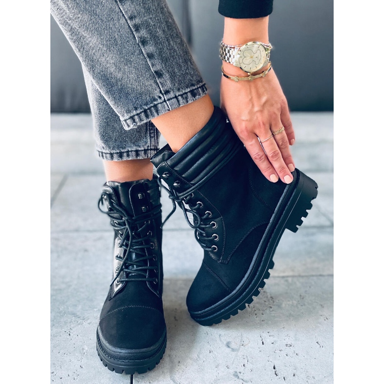 Botas de trabalho femininas Gaba Black preto 1