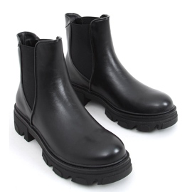 Bota Chelsea de salto alto Finn Black preto 2