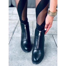 Botas de salto alto Wavy Black preto 1