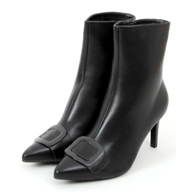 Botas com salto agulha Etna Black preto 2