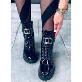 Botas lacadas Mila PATENT (PRETO) 2