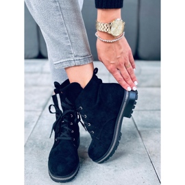 Botas de amarrar Bing Black preto 2 Botas de amarrar Bing Black preto 2