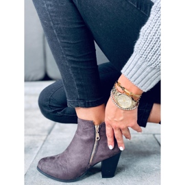 Botas de salto alto de camurça Antone Grey cinza 2