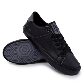 Tênis masculino de couro Big Star JJ174108 preto 5