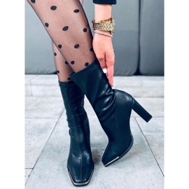 Botas Luna Black de salto alto preto 1