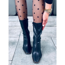 Botas Luna Black de salto alto preto 2