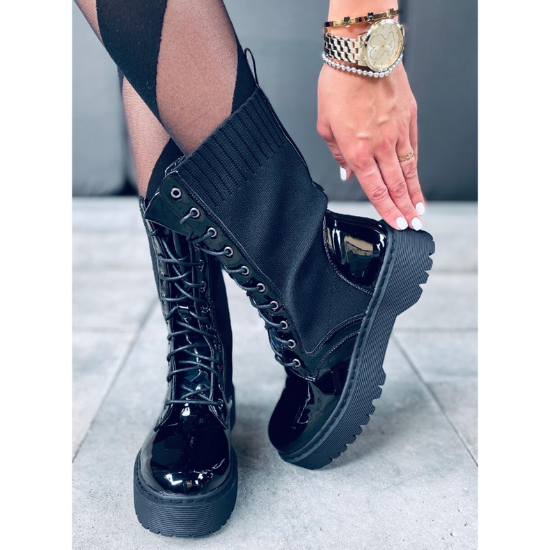 Trabalhadores com meia superior Soks Black preto 1