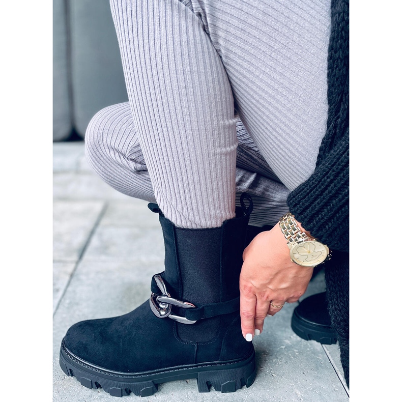 Botas Chelsea com cano Calipso Black preto 1 Botas Chelsea com cano Calipso Black preto 1