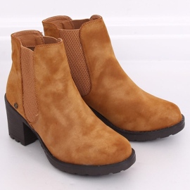 Botas Chelsea Salto alto Balea Camel castanho 2