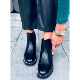 Botas Chelsea com pérolas Maxim Black preto 1