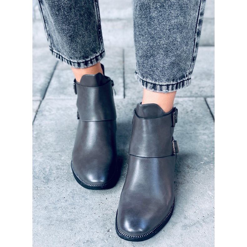 Botas chelsea femininas de Kenn Gray cinza 1
