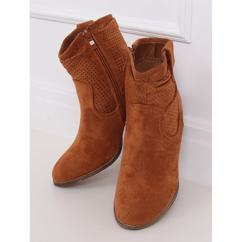 Salto alto Fonda Camel castanho 2