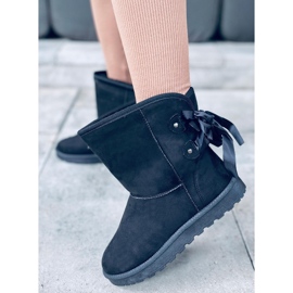 Botas de neve Emusy com arcos Stella Black preto 1 Botas de neve Emusy com arcos Stella Black preto 1
