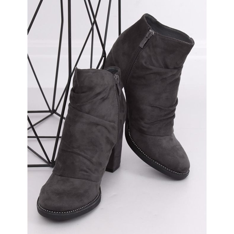 Puebla Grey salto alto cinza 1