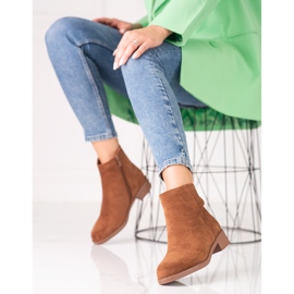 Shelovet botas baixas castanhas para mulher marrom 2